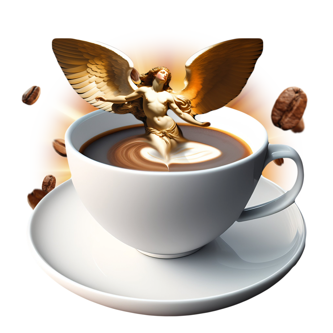 Angel With Broken Wings and Broken Dagger Coffee Cup Reading   